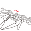 Izumi Chain Joining Link 1/2" x 1/8" Chrome/Silver