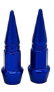 BMX Long Bullet Valve Caps Pairs - Dark Blue