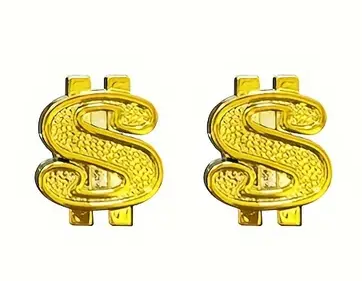 BMX Dollar Valve Caps Pairs - Gold - Old School BMX