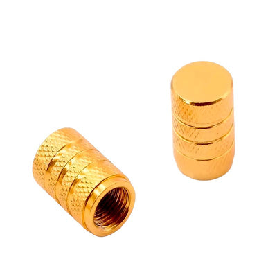 BMX Valve Caps Type #6 - 1 Pair - Gold