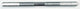 ProBMX Axle 3/8'' x 26 tpi x 135mm Long - Flat Sided - Silver