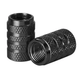 BMX Valve Caps Type #6 - 1 Pair - Black