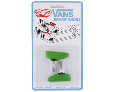 Kool Stop Vans Shoe Threaded Brake Pads - Pairs Green