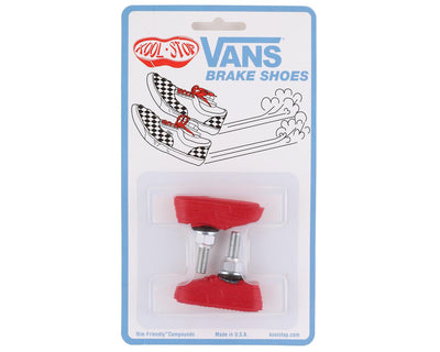 Kool Stop Vans Shoe Threaded Brake Pads - Pairs Red
