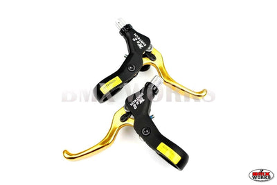 Dia-Compe MX2 Brake Levers - Pairs - Black & DC Gold