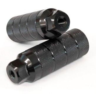 Footpegs Steel - Threaded 3/8" x 26tpi x  36mm x 110mm - Black