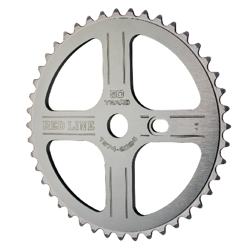 Redline Flight Chainwheel 50th Aniversary 44 Teeth - Silver