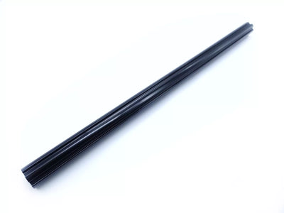 Seat Post Aluminium Fluted Straight 22.2mm x 400mm - Black
