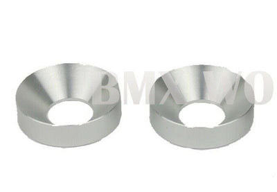 Redline Flight Style Crank Washers Pair - Silver