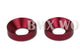 Redline Flight Style Crank Washers Pair - Red