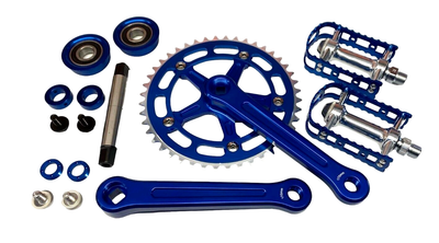 Limited: ProBMX 3 Piece Crank Set, BB & Pedals - Dark Blue