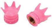 BMX Crown Valve Caps Pairs - Pink