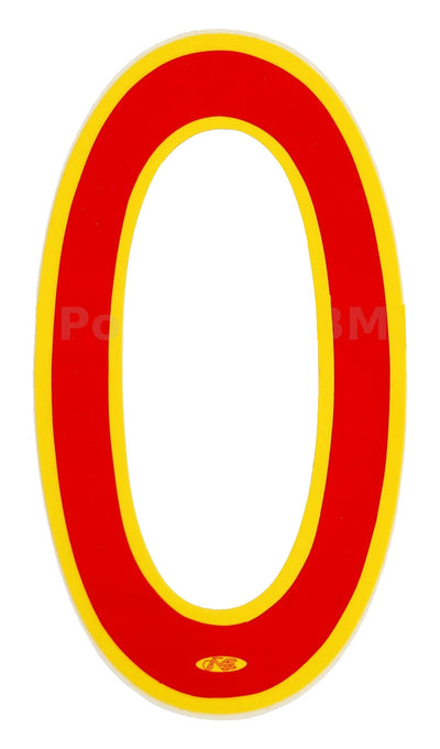 Neal Enterprises Proline 6" Numbers Red & Yellow